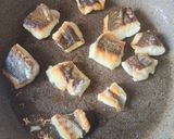 イサキと新玉ねぎの鮎魚醤スパゲッティ作り方5写真