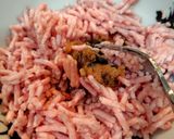 レンジ一発！甘辛みそ豚そぼろ作り方1写真