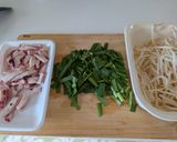 オイスターなイカす韮もやし食感焼きそば作り方2写真