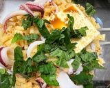 茹でイカとマカロニ大葉レモンバター作り方3写真