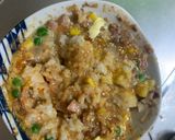 レンジ簡単中華風キムチ餃子味炒飯弁当作り方12写真
