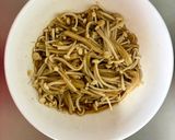 簡単!えのきと水菜のレンジ蒸し作り方1写真