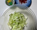 キャベツの納豆梅酢サラダ作り方1写真