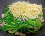 菜の花とあさりのスパゲッティ作り方5写真
