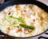 さつまいもと豚肉のカルボナーラ風作り方4写真