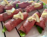 ローストビーフのクリームチーズロール作り方3写真