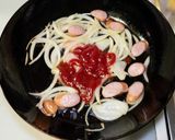 焼きそばナポリタン風作り方4写真