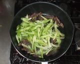牛肉セロリさっぱり炒め♪簡単レシピ作り方4写真