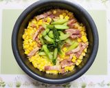 夏簡単今日の夕飯アスパラとうもろこしご飯作り方10写真