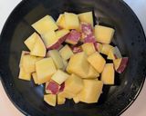 ミキサーいらず♪大学いものおやつスープ作り方3写真