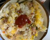 全てレンジ冷めても美味しい洋風梅炒飯弁当作り方13写真