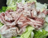 簡単白菜と豚バラの蒸し鍋作り方4写真