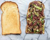 簡単ランチ！キャベツとコンビーフのサンド作り方5写真