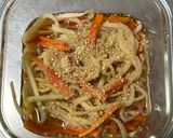 切り干し大根の白胡麻・ごま油和え物作り方2写真