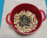 きざみ揚げと乾燥えび入りオートミールご飯作り方3写真