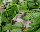 コク旨♡豚肉とほうれん草のオイスター炒め作り方3写真