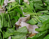コク旨♡豚肉とほうれん草のオイスター炒め作り方3写真