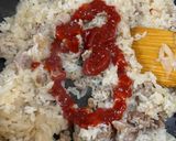 新玉ねぎと豚肉のケチャップライス作り方7写真