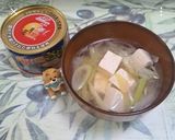 缶詰の汁を使った栄養ある味噌汁作り方4写真