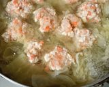 キャベツの鶏団子スープ作り方4写真