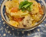 トマトのさっぱり親子丼🍅作り方7写真