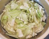 キャベツとネギの鶏がらスープ作り方2写真