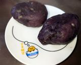 材料二つ。さつまいも饅頭作り方5写真