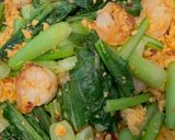 にんにく麹deえびと小松菜のたまご炒め作り方7写真