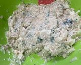 鳥ムネ挽肉と豆腐の大葉てりたまつくね作り方4写真