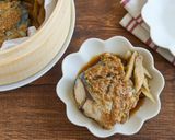せいろで簡単♪さばとごぼうのごま味噌蒸し作り方4写真