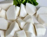 かぶと鶏ミンチのあんかけ風♪作り方1写真