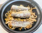 椎茸の軸でアヒージョ仕立てのチーズ焼き作り方5写真