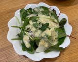 梨とベビーリーフのサラダ作り方1写真