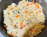 お米節約ヘルシー押し麦ご飯でたけのこご飯作り方12写真