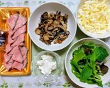 年末年始おもてなし!茸ローストビーフピザ作り方1写真