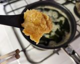 三陸産乾燥わかめと国産大豆の木綿豆腐の御御御付作り方4写真