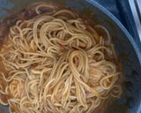 モッツァレラとミートのスパゲッティ作り方4写真