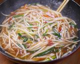 とろとろ肉みそ卵のもやし炒め定食🍚作り方3写真