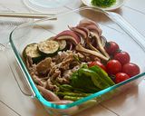 ワンパン♪夏野菜と豚肉の彩り南蛮漬け作り方5写真