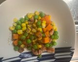 レンジクリームハヤシ味オムライス弁当作り方3写真