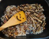 【ワンパン】きのこのクリームリゾット作り方5写真
