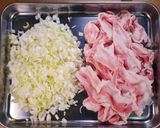 とろとろ豚バラねぎ塩レモン炒め定食🤩🍚作り方1写真