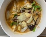クリーミーピリ辛炒飯味豆腐入ナムル風炒煮作り方17写真
