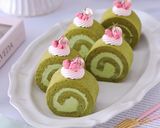 桜香る抹茶ロールケーキ作り方14写真