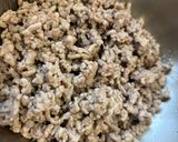 豚挽とキャベツのライスペーパー包み焼き作り方1写真