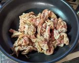 のびるの茎と豚肉の醤油麹炒め作り方5写真