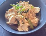 鶏胸肉・豆腐・冷凍小松菜のレンチン中華作り方3写真
