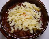 簡単！牛赤ワイン煮リメイクチーズ焼き作り方2写真