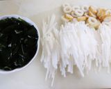 大根とわかめとちくわの和風サラダ作り方1写真