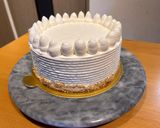 桃のデコレーションケーキ作り方28写真